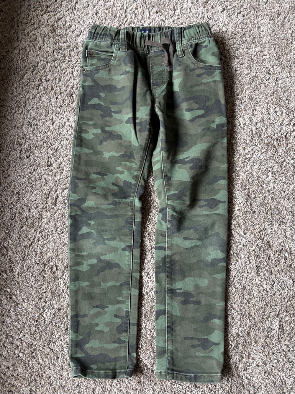 Gap Kids Camo Jogger Pants - Green Camouflage